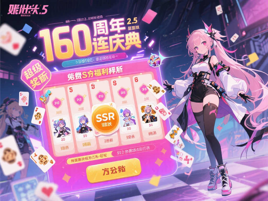 《妮姬》2.5周年庆典盛大开启！160连抽福利+SSR角色免费领取！
